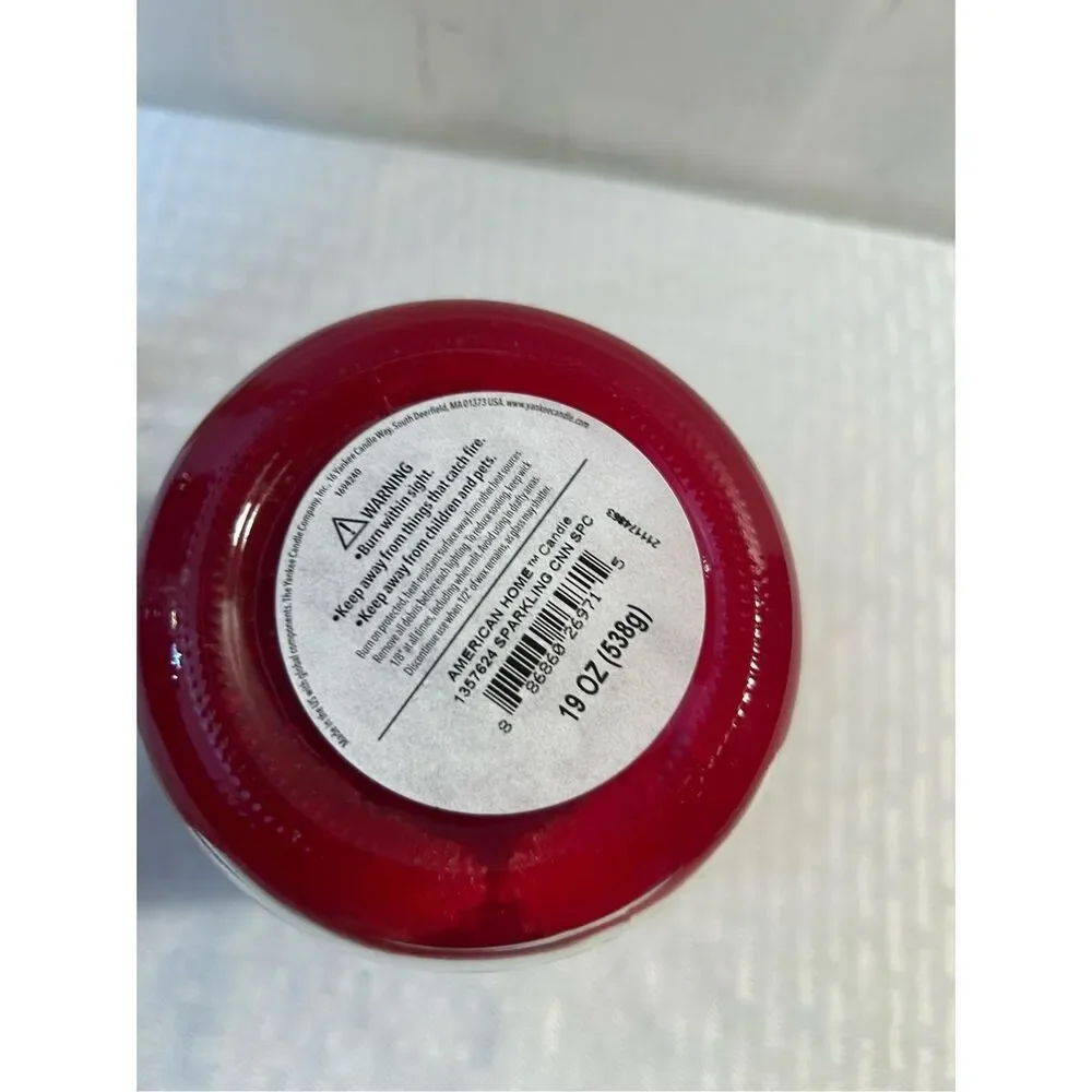 Yankee Candle American Home Candle Metal‎ lid Sparkling Cinn Spice 19oz